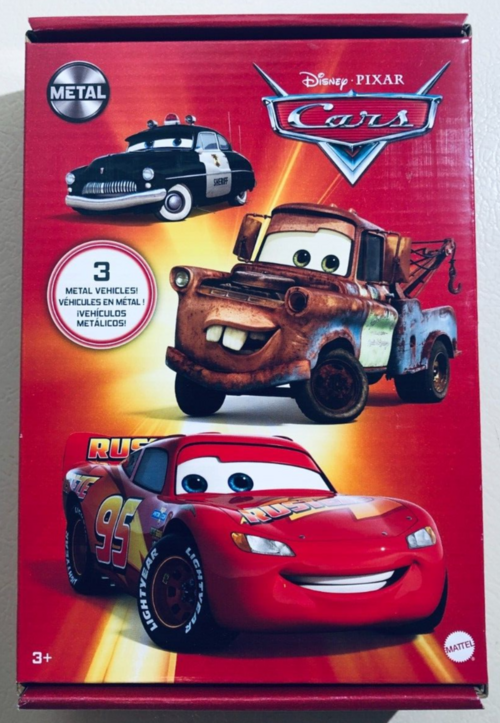 Disney Pixar Cars Die-Cast Metal Vehicle 3-Pack Exclusive Collectible