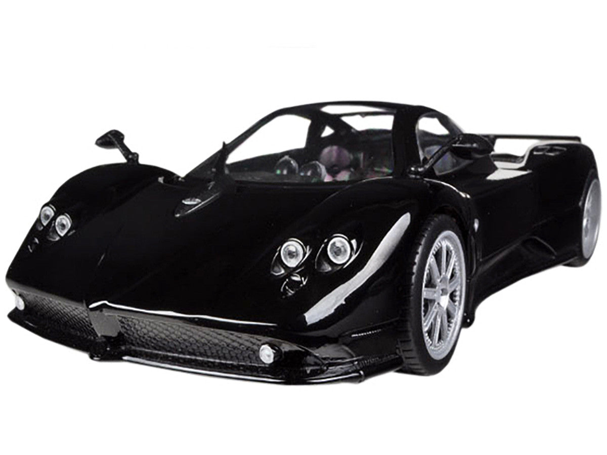 Pagani Zonda F Black 1/18 Diecast Car Model by Motormax-1